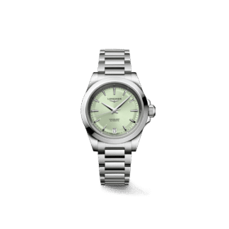 Longines Conquest 34mm, Stainless Steel, Sunray Green Dial