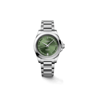 Conquest 34mm Sunray Green Dial