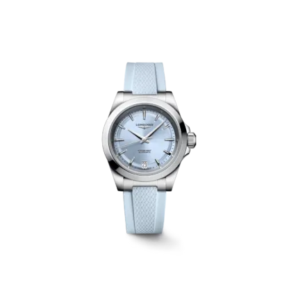 Longines Conquest Automatic, Sunray Blue Dial and Blue Strap Watch