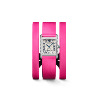 Longines Mini DolceVita, Pink Strap, Diamonds