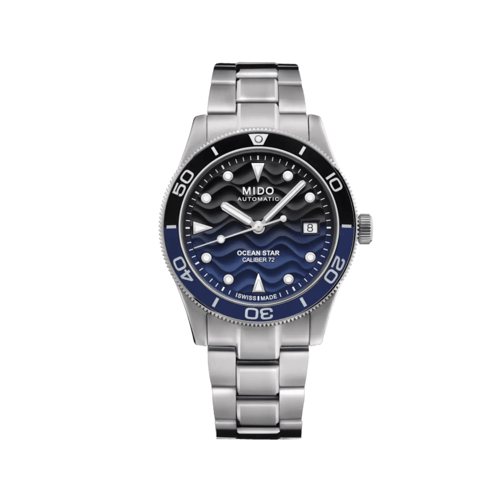Mido Ocean Star 200C 42.50mm Watch, Blue Dial & Strap