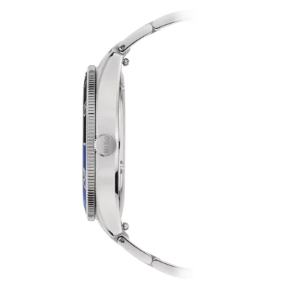side view Ocean Star 200C 42.50mm Watch, Blue Dial & Strap