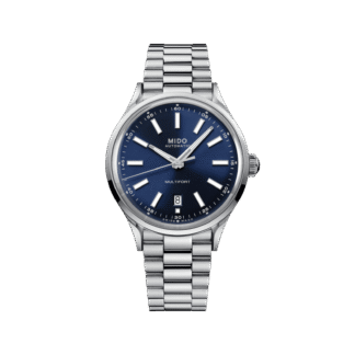 Multifort Patrimony Powerwind 40mm watch, Blue Dial & Stainless Steel