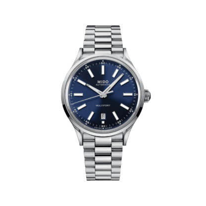 Multifort Patrimony Powerwind 40mm watch, Blue Dial & Stainless Steel