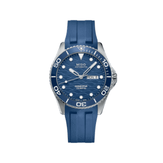 Mido Ocean Star 200C 42.50mm Watch, Blue Dial & Strap