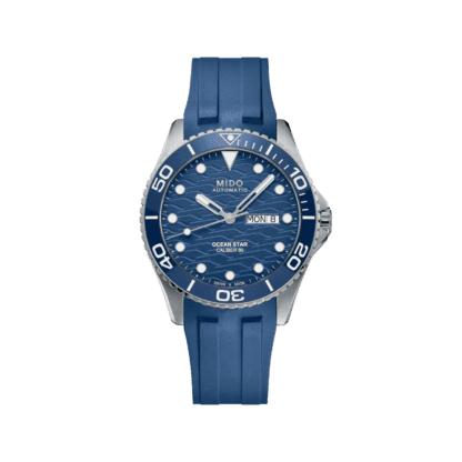 Mido Ocean Star 200C 42.50mm Watch, Blue Dial & Strap