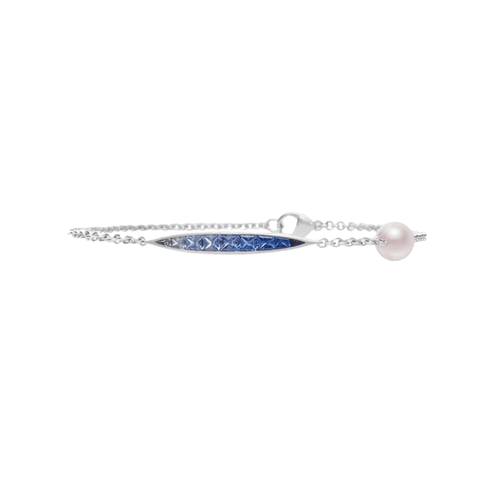 Mikimoto Akoya Cultured Pearl Ocean Bracelet with Sapphire