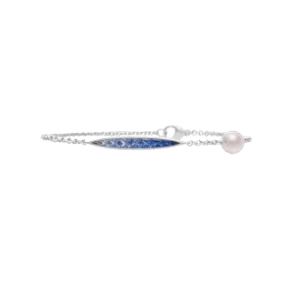 Mikimoto Akoya Cultured Pearl Ocean Bracelet with Sapphire
