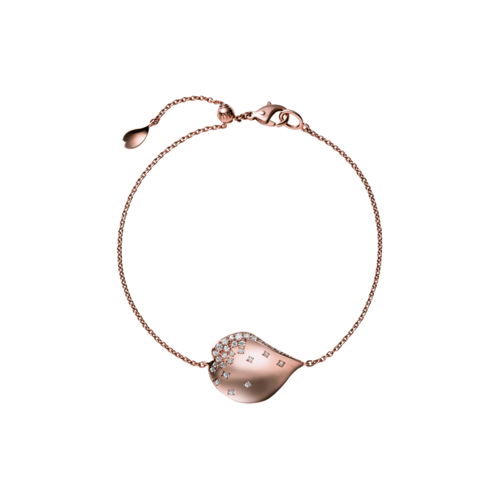 Les Pétales de Ginza Bracelet with Diamonds in 18K Pink Gold