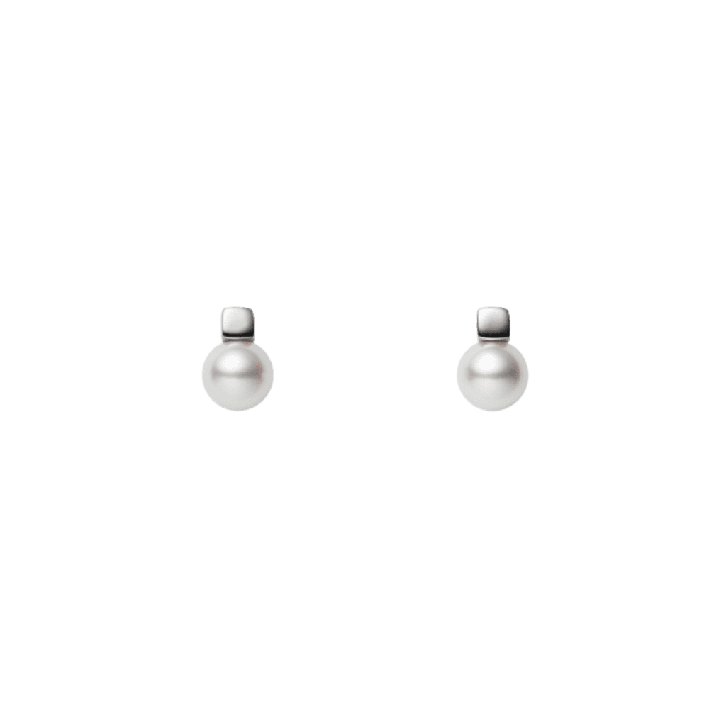 Mikimoto Akoya Cultured Pearl Earrings in 18K White Gold