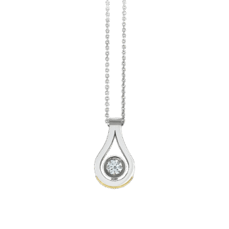 Jean Pendant in 19K White Gold with Diamond