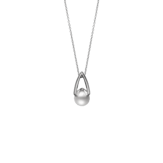 Mikimoto M Collection Akoya Pearl Pendant in 18k White Gold