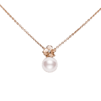 Mikimoto Cherry Blossom Pendant in 18k Pink Gold