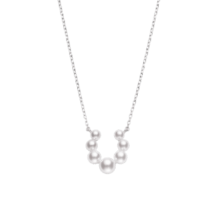 Mikimoto Bubbles Akoya Pearl Pendant in 18K White Gold