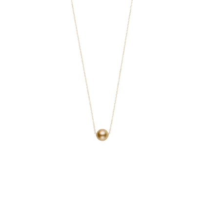 Mikimoto Golden South Sea Cultured Single Pearl Pendant