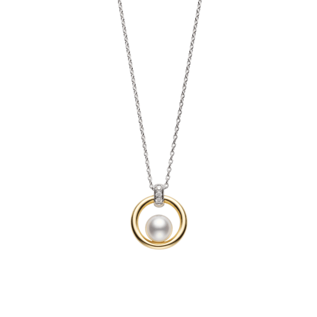 Mikimoto Akoya Cultured Pearl Circle Pendant