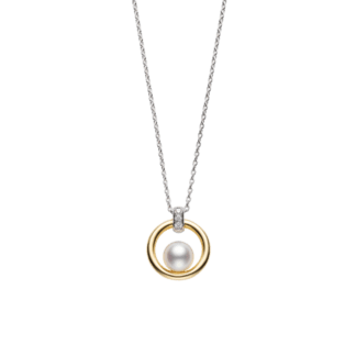 Mikimoto Akoya Cultured Pearl Circle Pendant