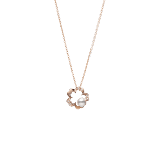 Mikimoto Cherry Blossom Akoya Pearl & Diamond Pendant