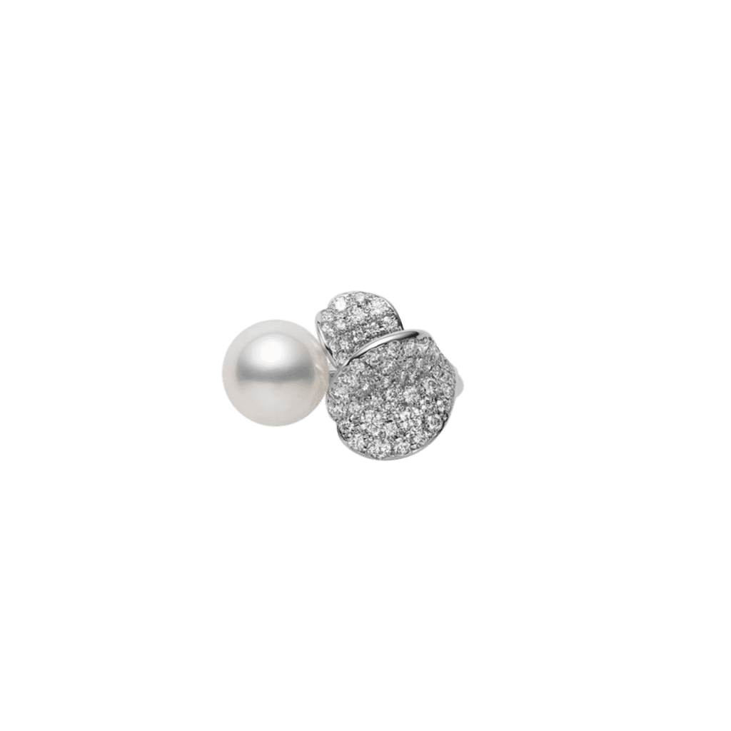 Mikimoto Les Pétales Place Vendôme Ring in 18k White Gold