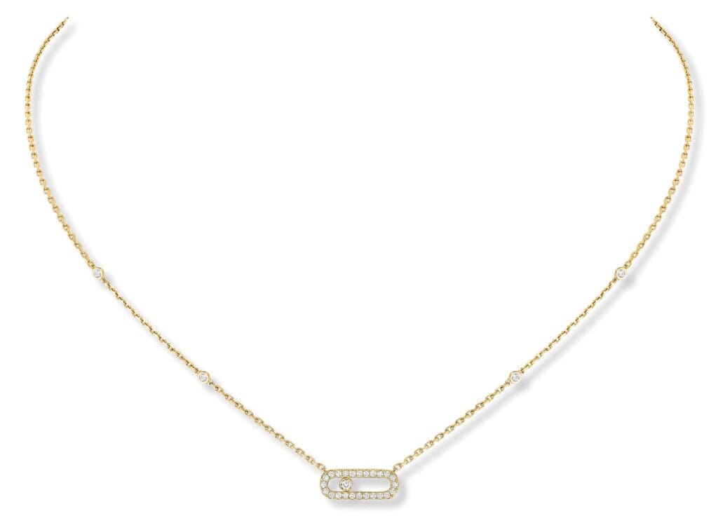 Move Uno Yellow Gold Diamond Necklace