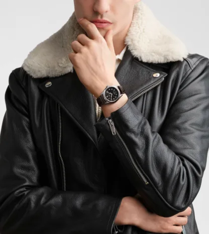 Spirit Men's Watch 37mm, Black Dial, Brown calf leather