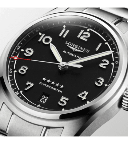 Spirit Men's Watch 37mm, Black Dial, Stainless Steel Strap