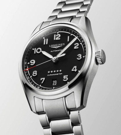 Close up Spirit Men's Watch 37mm, Black Dial, Stainless Steel Strap