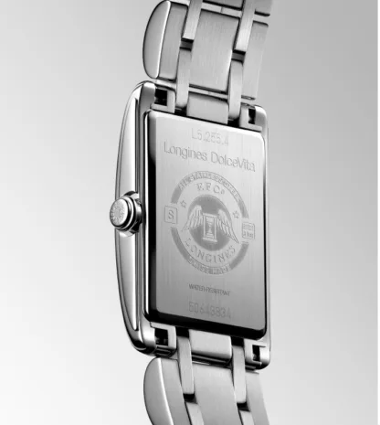 Back case Dolcevita 20.8x32mm,Stainless Steel, Silver "flinqué" Dial