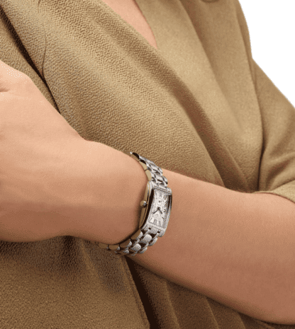 Ladys watch Dolcevita 20.8x32mm,Stainless Steel, Silver "flinqué" Dial