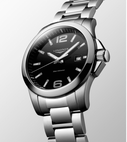 "Close-up of Longines Conquest Watch Hands