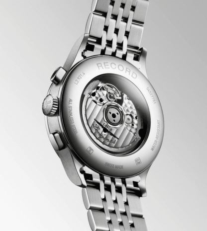 Longines Record Stainless Steel Case Back View