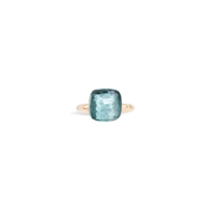 Nudo Classic Sky Blue Topaz Ring - top view