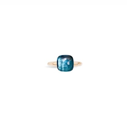 Nudo Classic London Blue Topaz Ring - top view
