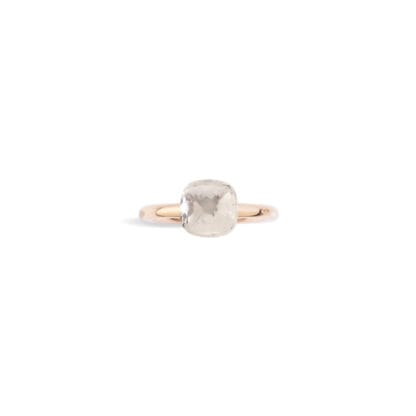 Pomellato Nudo Petit White Topaz Ring - top view