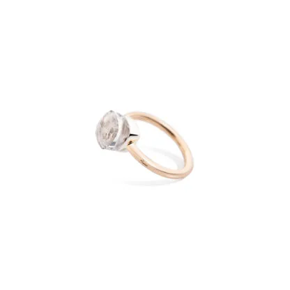 Pomellato Nudo Petit White Topaz Ring - side view