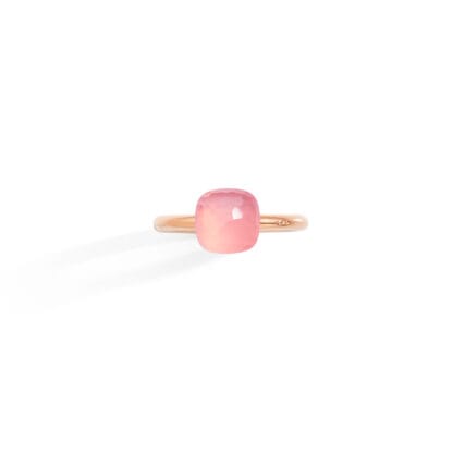 Nudo Petit Rose Quartz Ring - top view