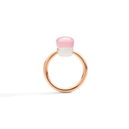 Nudo Petit Rose Quartz Ring - front view