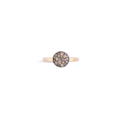 Sabbia Pavé Brown Diamond Ring - front view