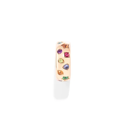 Iconica Rainbow Gemstones Ring - top view