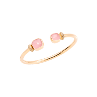 Pomellato Nudo Petite Bangle Quartz & Chalcedony Bracelet