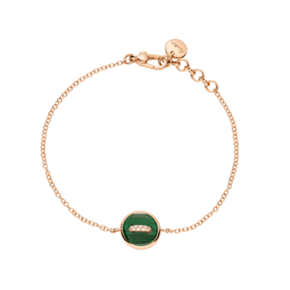 Pomellato Pom Pom Dot Bracelet with Mother of Pearl, Malachite & Diamonds