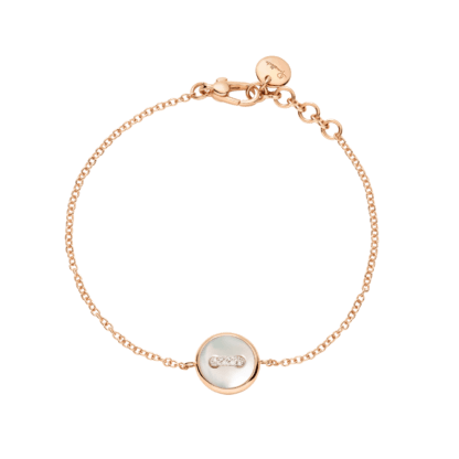 Pomellato Pom Pom Dot Bracelet with Mother of Pearl & Diamonds.