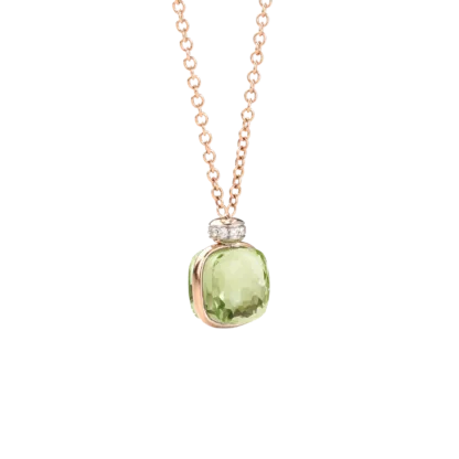 Pomellato Nudo Prasiolite & Diamond Pendant