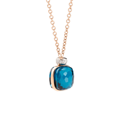 Pomellato Nudo London Blue Topaz & Diamonds Pendant