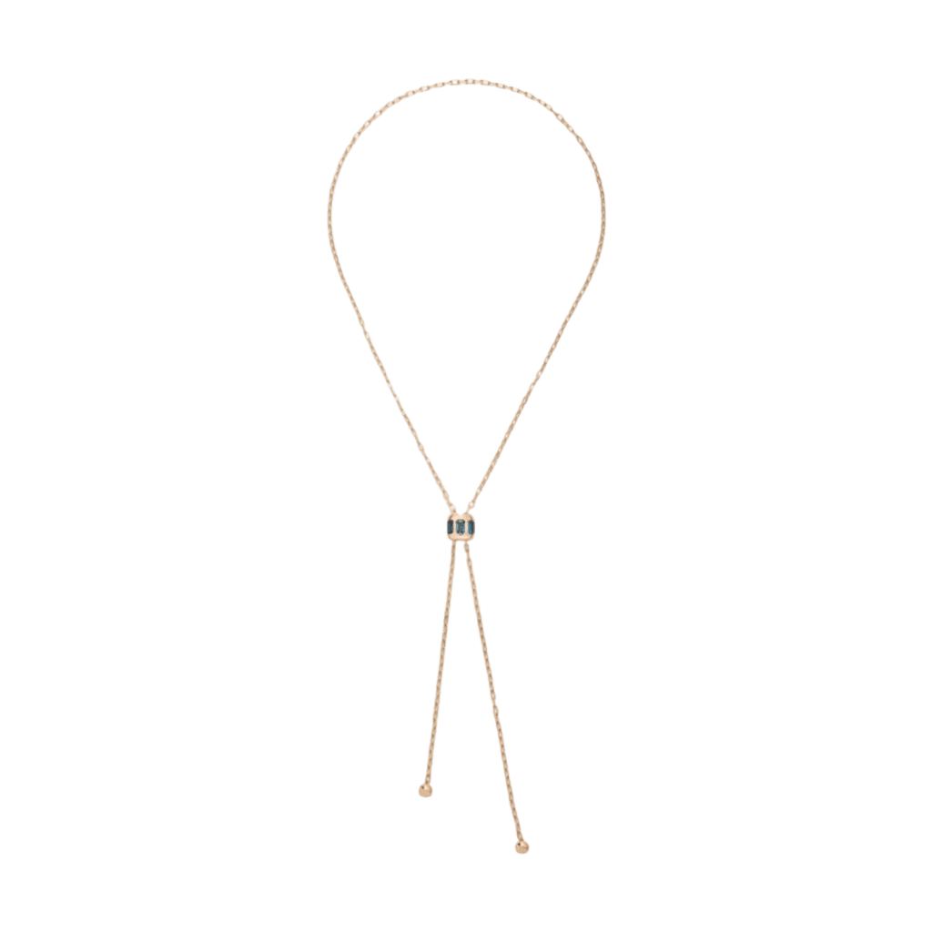Pomellato Iconica Fancy Rose Gold & Blue London Topaz Necklace