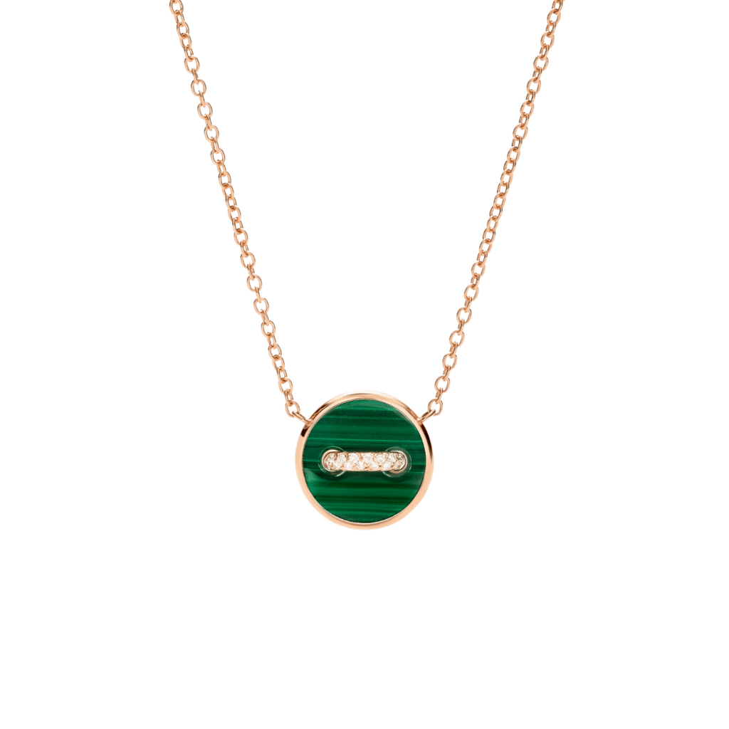 Pomellato Pom Pom Dot Malachite, Mother of Pearl & Diamond Pendant
