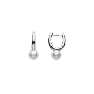 Mikimoto Classic Elegance Akoya Cultured Pearl Hoop Earrings