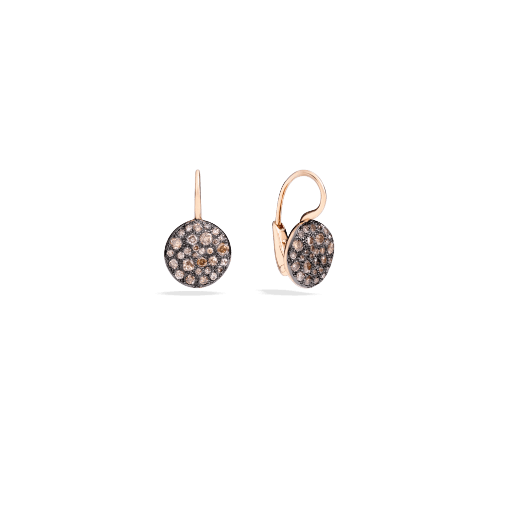 Pomellato Sabbia Brown Diamond Drop Earrings
