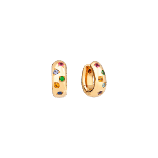 Pomellato Iconica Rainbow Hoop Earrings
