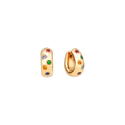 Pomellato Iconica Rainbow Hoop Earrings